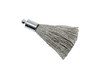 Grey 27-30mm Tassel with Silver Cap