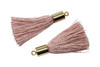 Rose 27-30mm Tassel with Gold Cap