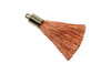 Coral 27-30mm Tassel with Gold Cap