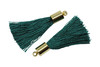 Emerald 27-30mm Tassel with Gold Cap