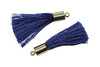 Navy 27-30mm Tassel with Gold Cap