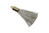 Grey 27-30mm Tassel with Gold Cap