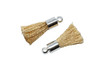 Beige 17-20mm Tassel with Silver Cap