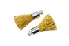 Gold 17-20mm Tassel with Silver Cap