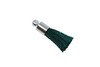Emerald 17-20mm Tassel with Silver Cap