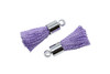 Lavender 17-20mm Tassel with Silver Cap