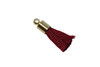 Dark Red 17-20mm Tassel with Gold Cap