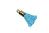 Turquoise 17-20mm Tassel with Gold Cap