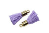 Lavender 17-20mm Tassel with Gold Cap