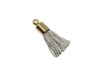 Grey 17-20mm Tassel with Gold Cap