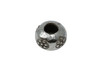 Sterling Silver 7x9mm Large Hole Floral Bead