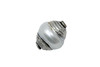 Pearl 10x15mm Bead with Silver Plated Tibetan Cap