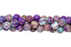 Impression Jasper Dyed Polished 10mm Round - Purple Mix