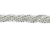 Sterling Silver Plated Hematite Polished 3mm Faceted Round
