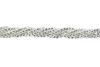 Sterling Silver Plated Hematite Polished 3mm Faceted Round