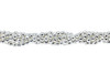 Sterling Silver Plated Hematite Polished 4mm Faceted Round