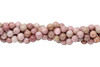 Natural Rhodonite Polished 6mm Round