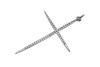 Silver Plated Micro Pave 45x29mm Cross Pendant