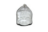 Crystal Quartz Polished Antique Silver Plated 25x40mm Buddha Head Pendant