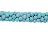 Howlite Turquoise Matte 8mm Round