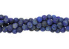 Lapis Natural Matte 4mm Round