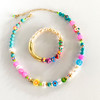 Polymer Clay 6mm Candy Stripe Mix Disc