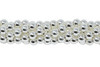 Sterling Silver Plated Hematite Polished 6mm Round