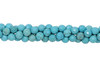 Howlite Turquoise Polished 8mm Faceted Round