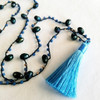 Size 8 Matsuno Seed Beads -- F399N Purple / Sapphire Lined Matte