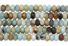 Amazonite Multi Color Polished 5x8mm Faceted Rondel