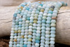 Amazonite Multi Color Polished 5x8mm Faceted Rondelle