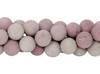 Rhodonite Matte 12mm Round
