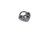 Gold Plated Micro Pave 17x18mm Heart Lock Charm