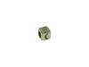 Gold 8mm Micro Pave Cube "Moon" Bead