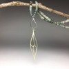 Marquise Long Olive Drop - Vermeille