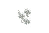 Silver Plated Micro Pave 10mm Flower Charm
