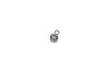 CZ 4mm Charm - Sterling Silver