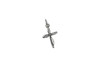 Sterling Silver 12.2x20.8mm Infinity Cross Charm