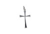 Sterling Silver 16.5x30mm Classic Cross Pendant