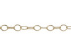 Gold 6x5mm Oval Cable Chain - Sold By 6 inches