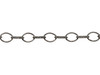 Gunmetal 6x5mm Oval Cable Chain - Sold By 6 inches