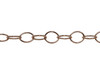 Rose Gold 6x5mm Oval Cable Chain - Sold By 6 inches