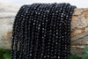 Black Onyx A Grade Polished 4mm Faceted Round - 64 Cut