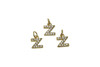 Gold Plated Micro Pave 8mm "Z" Letter Charm