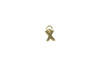 Gold Micro Pave 8mm "X" Letter Charm