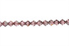 Swarovski Crystal Light Rose Satin 5328 6mm Bicones