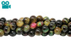 Tiger Eye A Grade Polished 6mm Round Galaxy - Autumn Mix