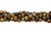 Tiger Eye A Grade Polished 8mm Round Galaxy - Autumn Mix