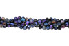 Tiger Eye A Grade Polished 6mm Round Galaxy - Blue Mix