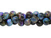 Tiger Eye A Grade Polished 12mm Round Galaxy - Blue Mix